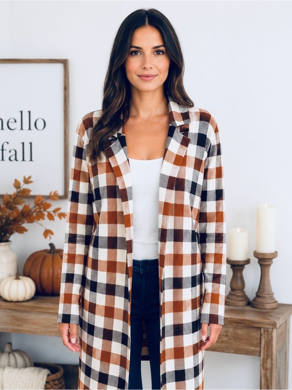 LOFT Buffalo Plaid Cardigan